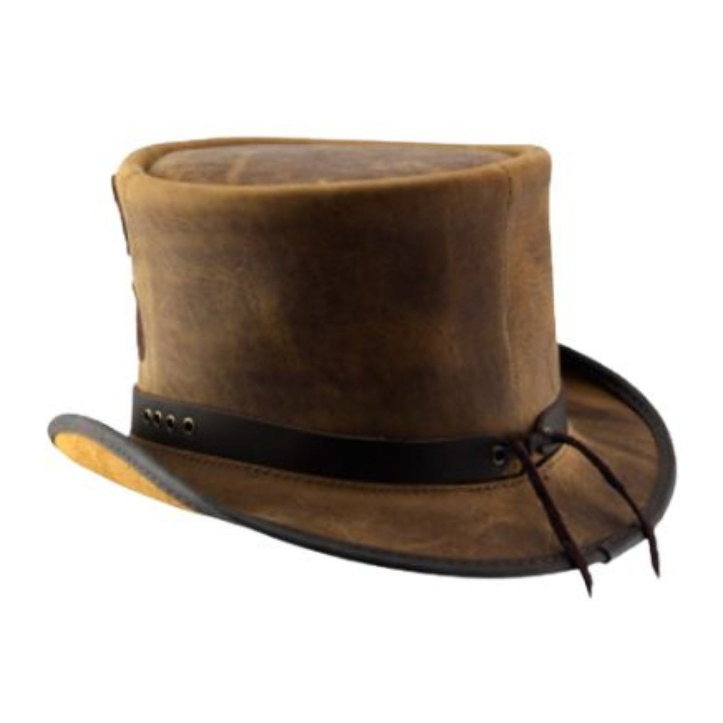 Steampunk Brown Top Hat front view