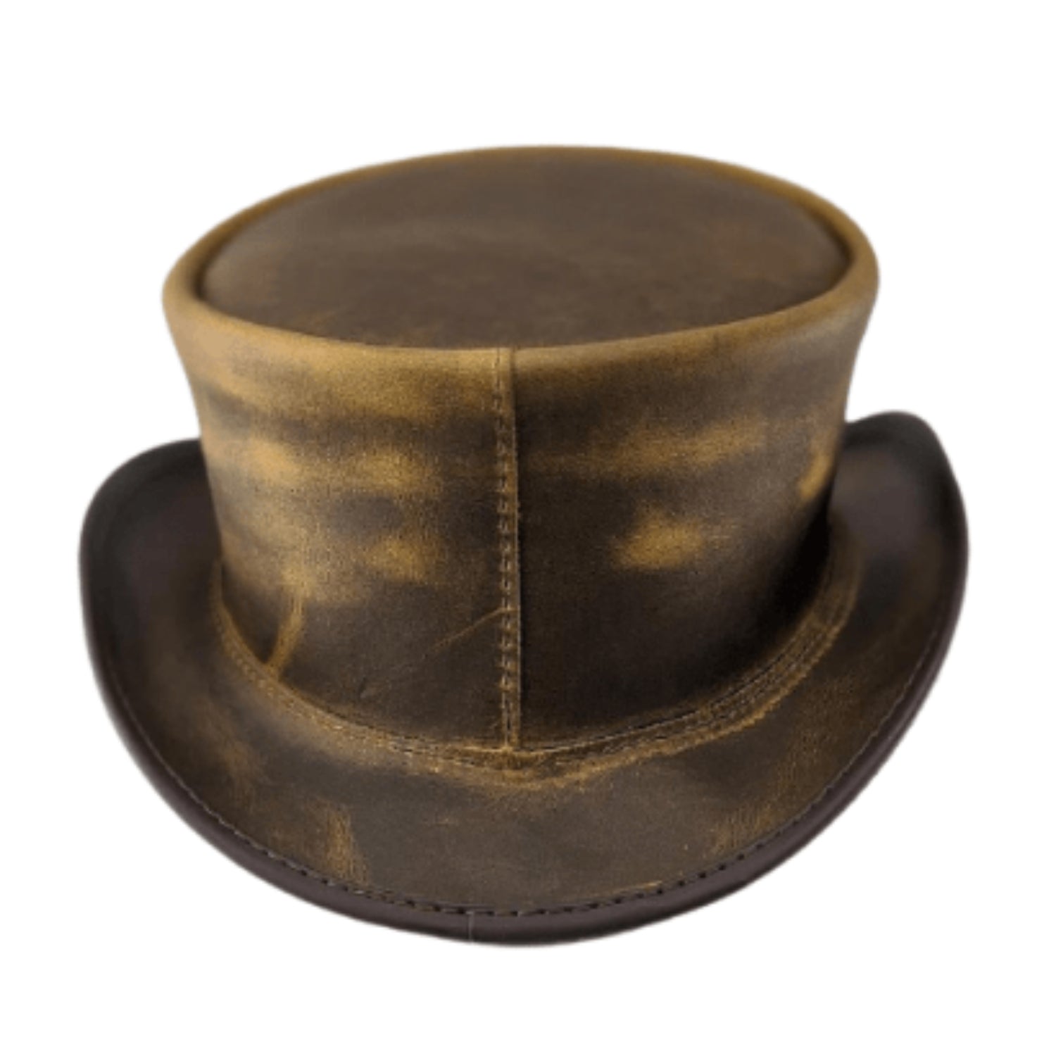 Plain Brown Hat back view