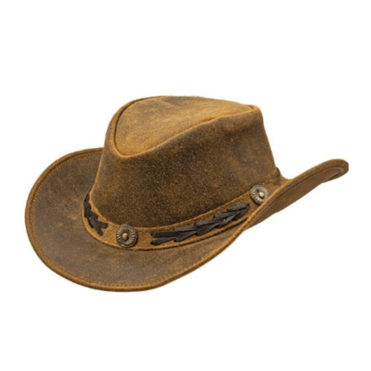 Men’s Brown Cowboy Hat front view