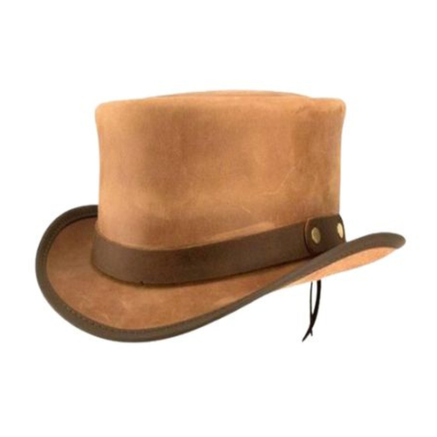 Marlow Leather Top Hat front view