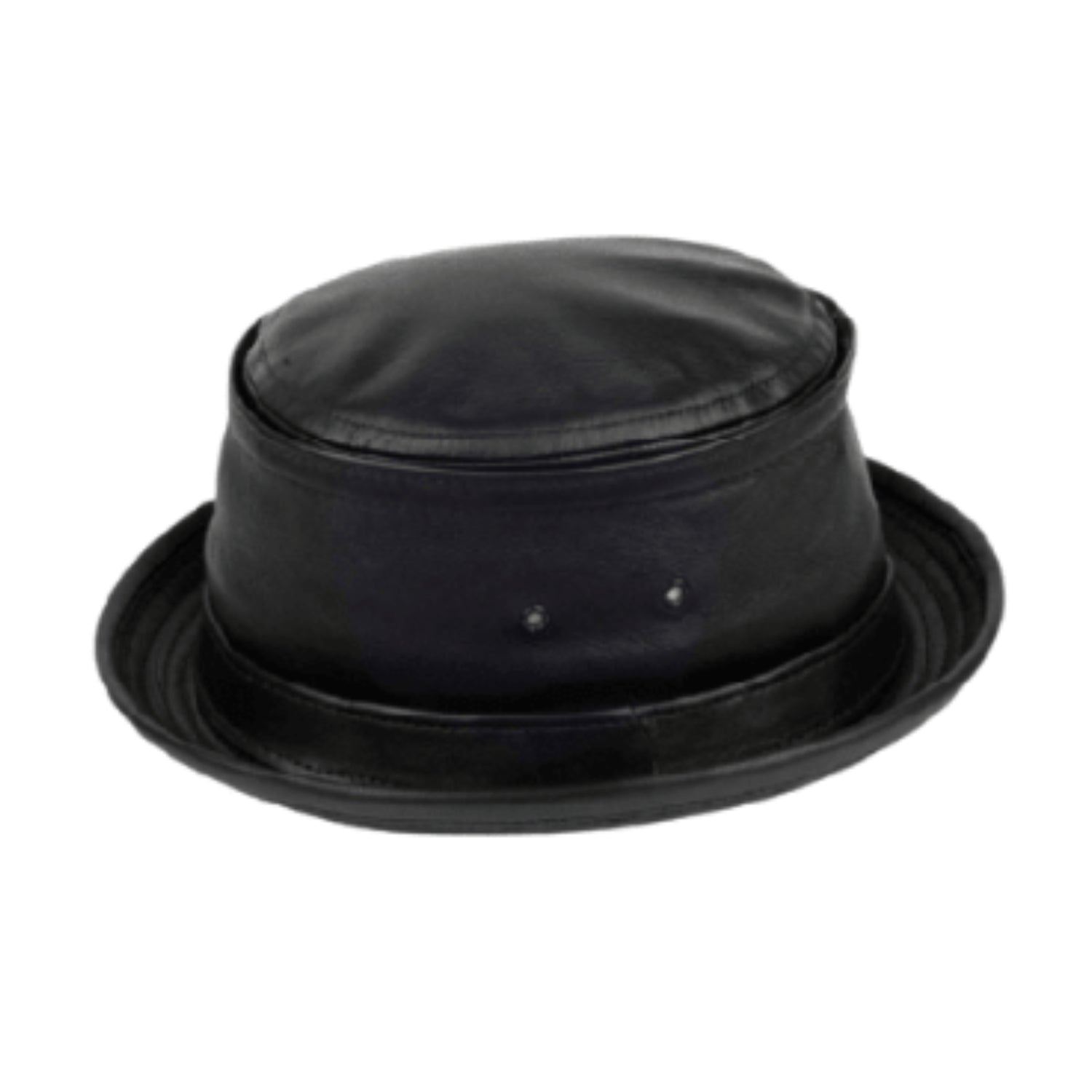 Leather Bucket Hat front view