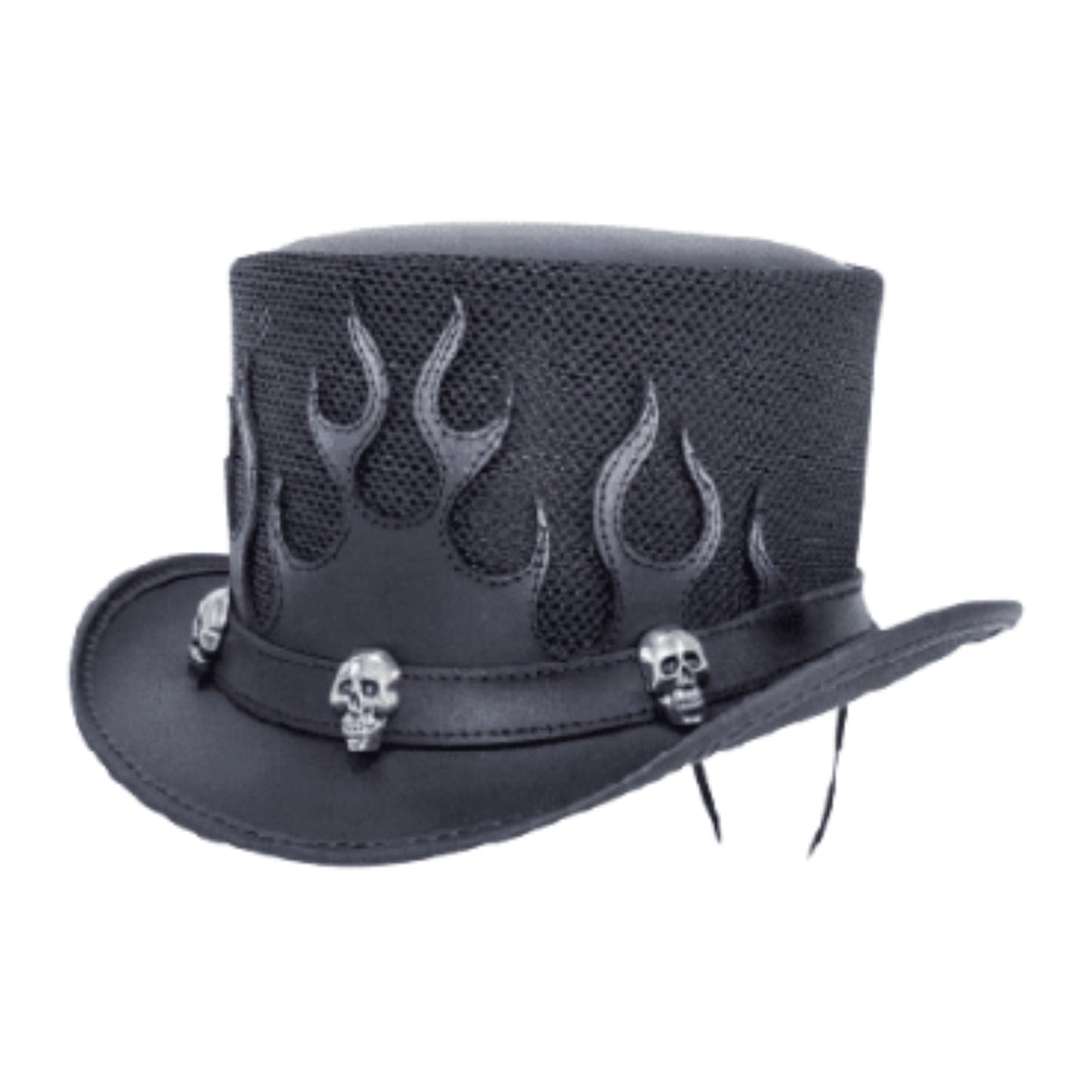 Flames Mesh Top Hat front view