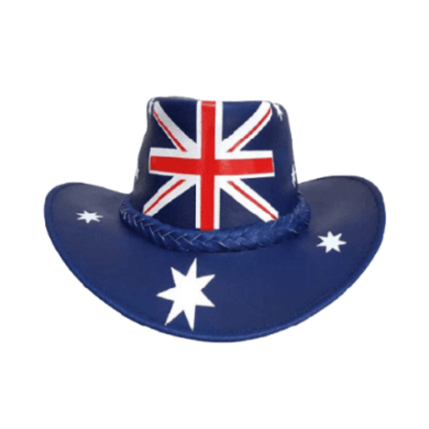 Australian Flag Cowboy Hat side view