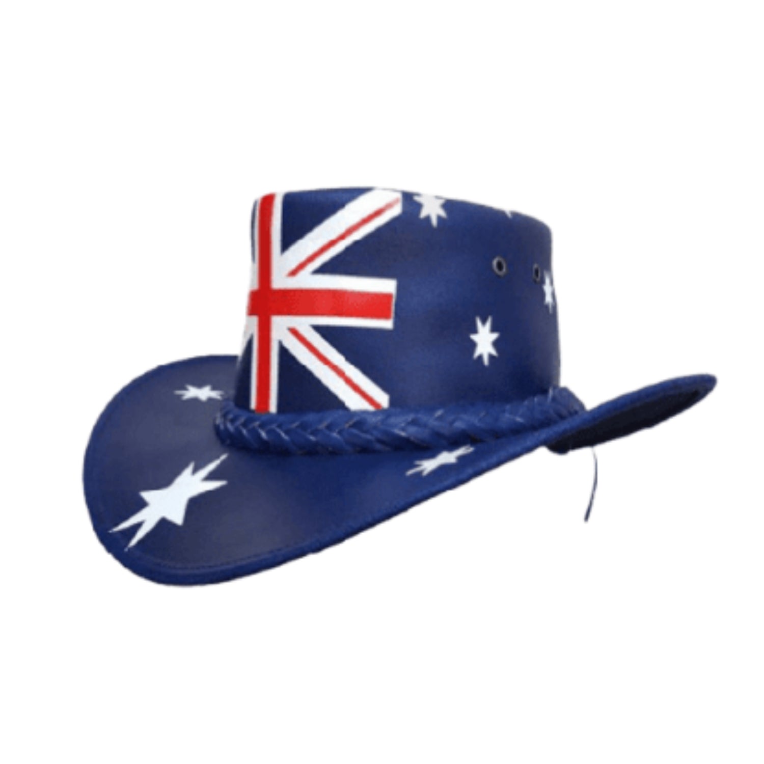 Australian Flag Cowboy Hat front view