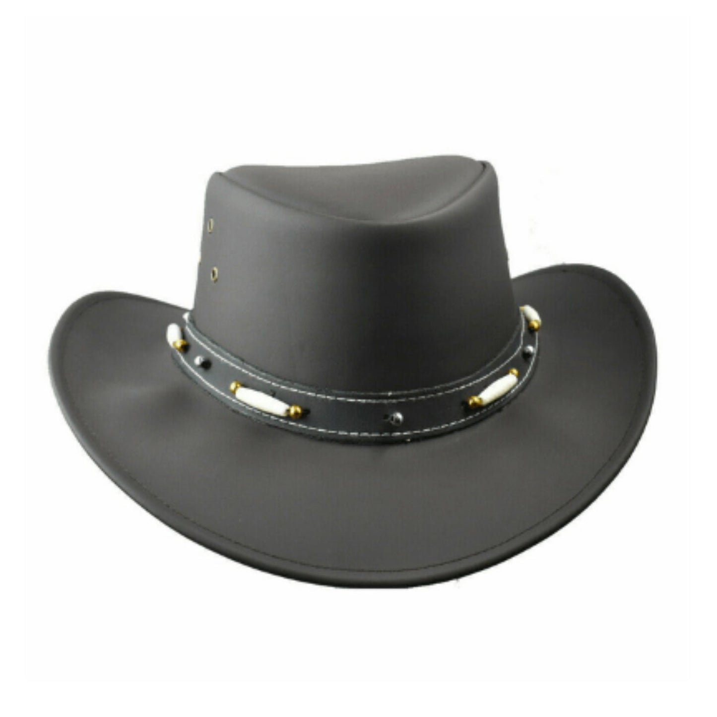 Black Australian Bush Hat Aussie Style Rain Proof back view