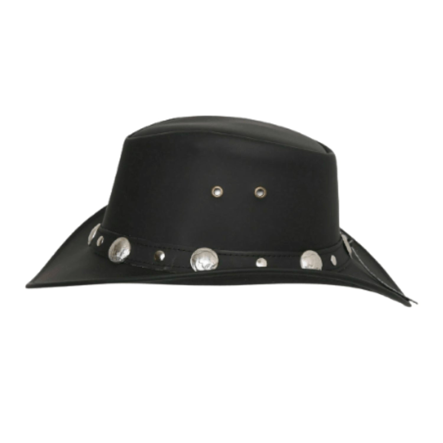 Black Buffalo Cowboy Hat side view
