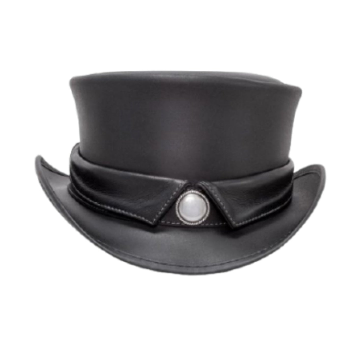 Black Collar Band Marlow Hat back view