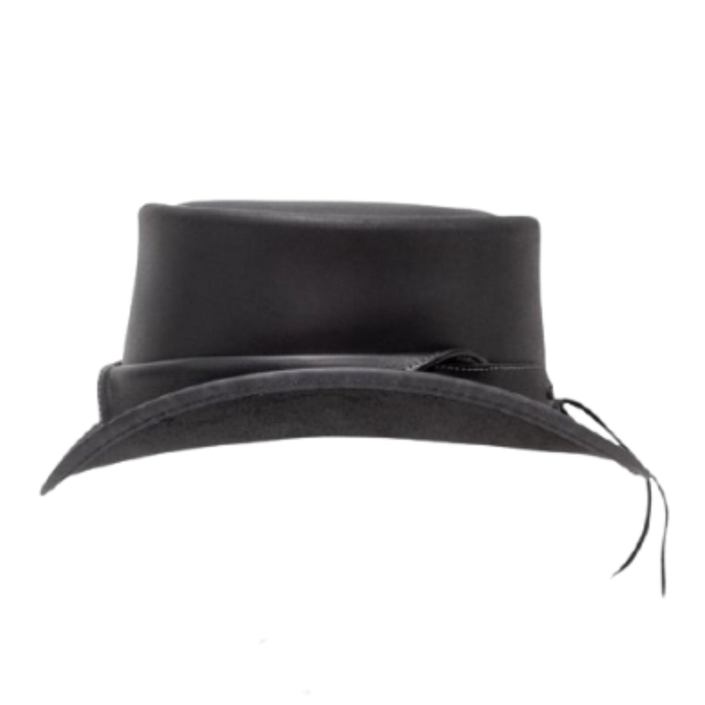 Black Collar Band Marlow Hat side view