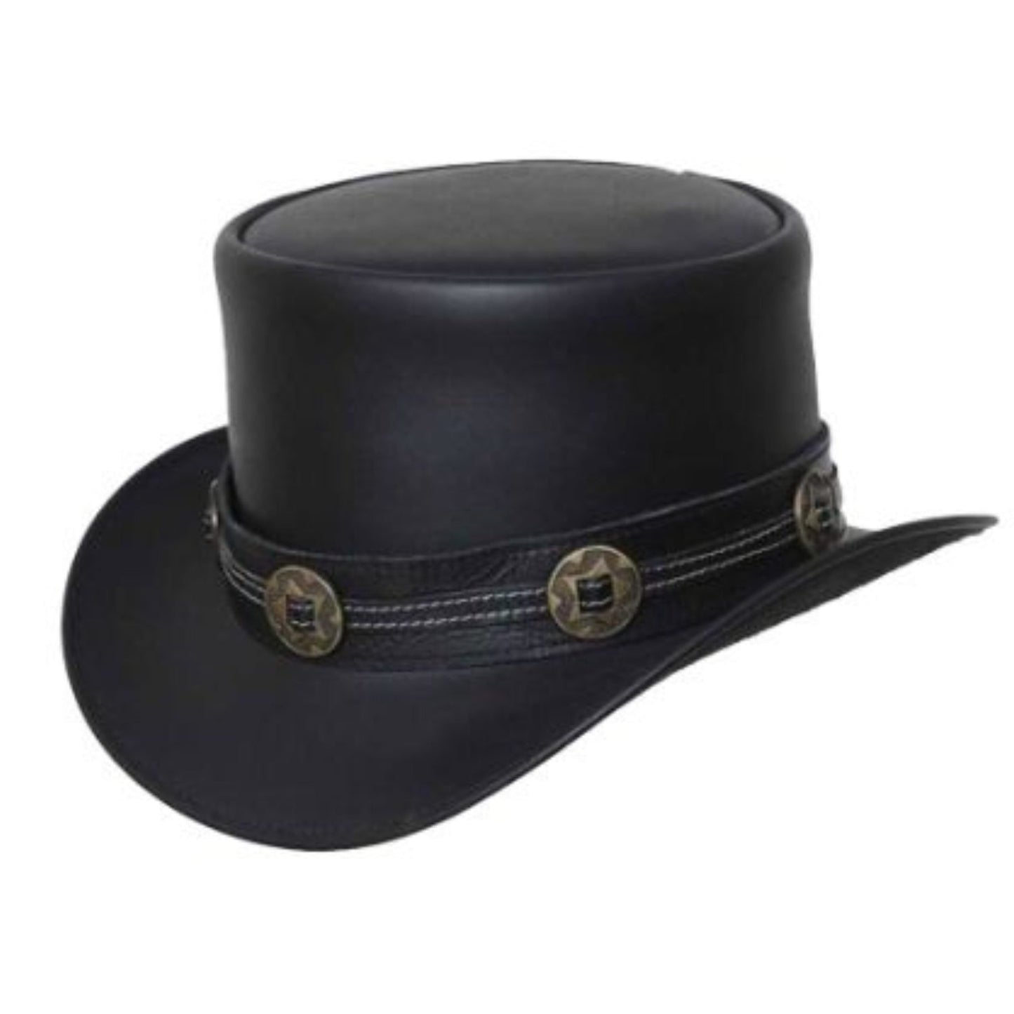 Black Stylish Top Hat side view