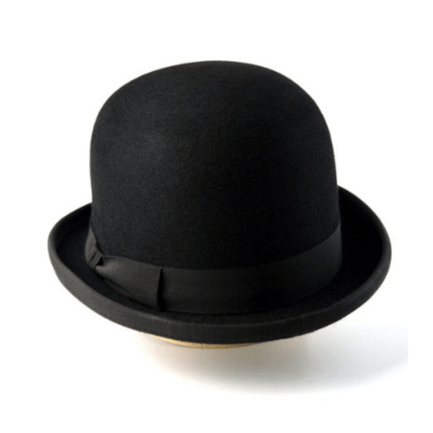 Bowler Hat The COKE Black Fur Felt Bowler Hat For Men Mens Formal Hats front view