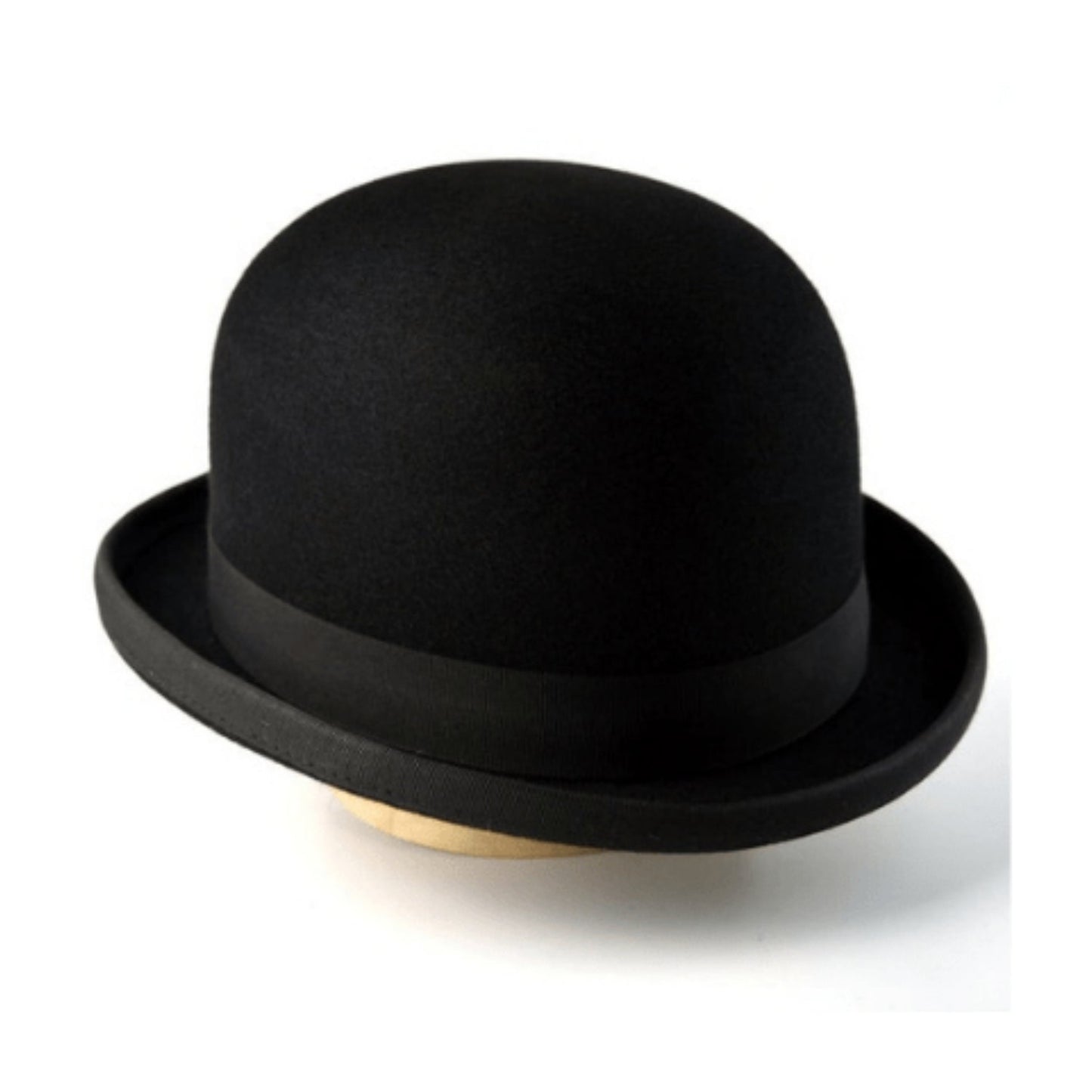 Bowler Hat The COKE Black Fur Felt Bowler Hat For Men Mens Formal Hats side view