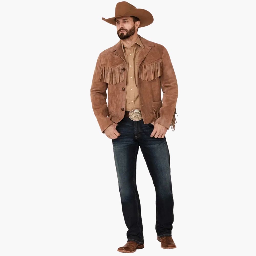 Giant Fringe Suede Leather Jacket