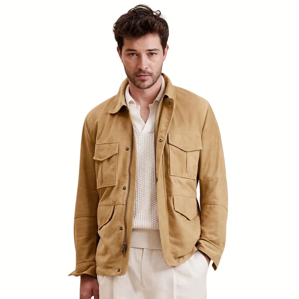 Mens Suede Leather Jacket