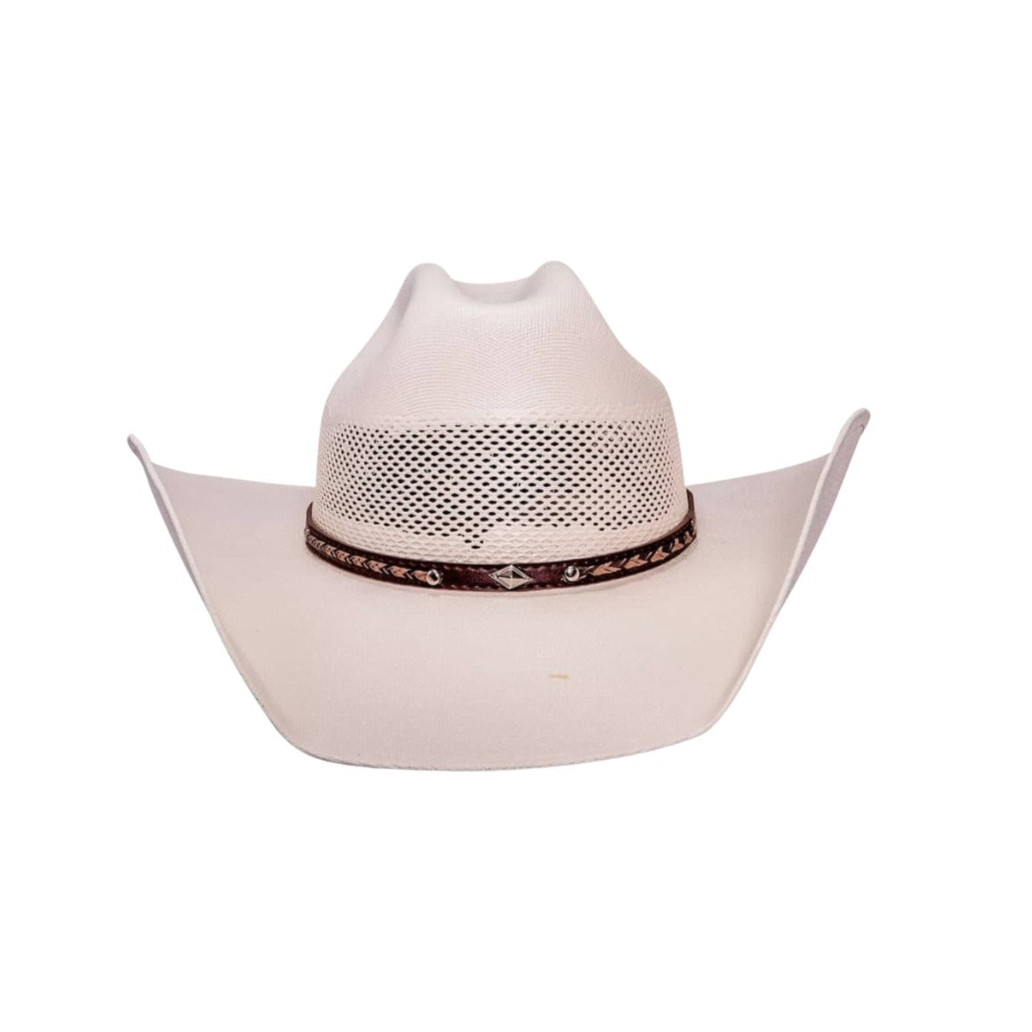 Mens Straw Cowboy Hat side view