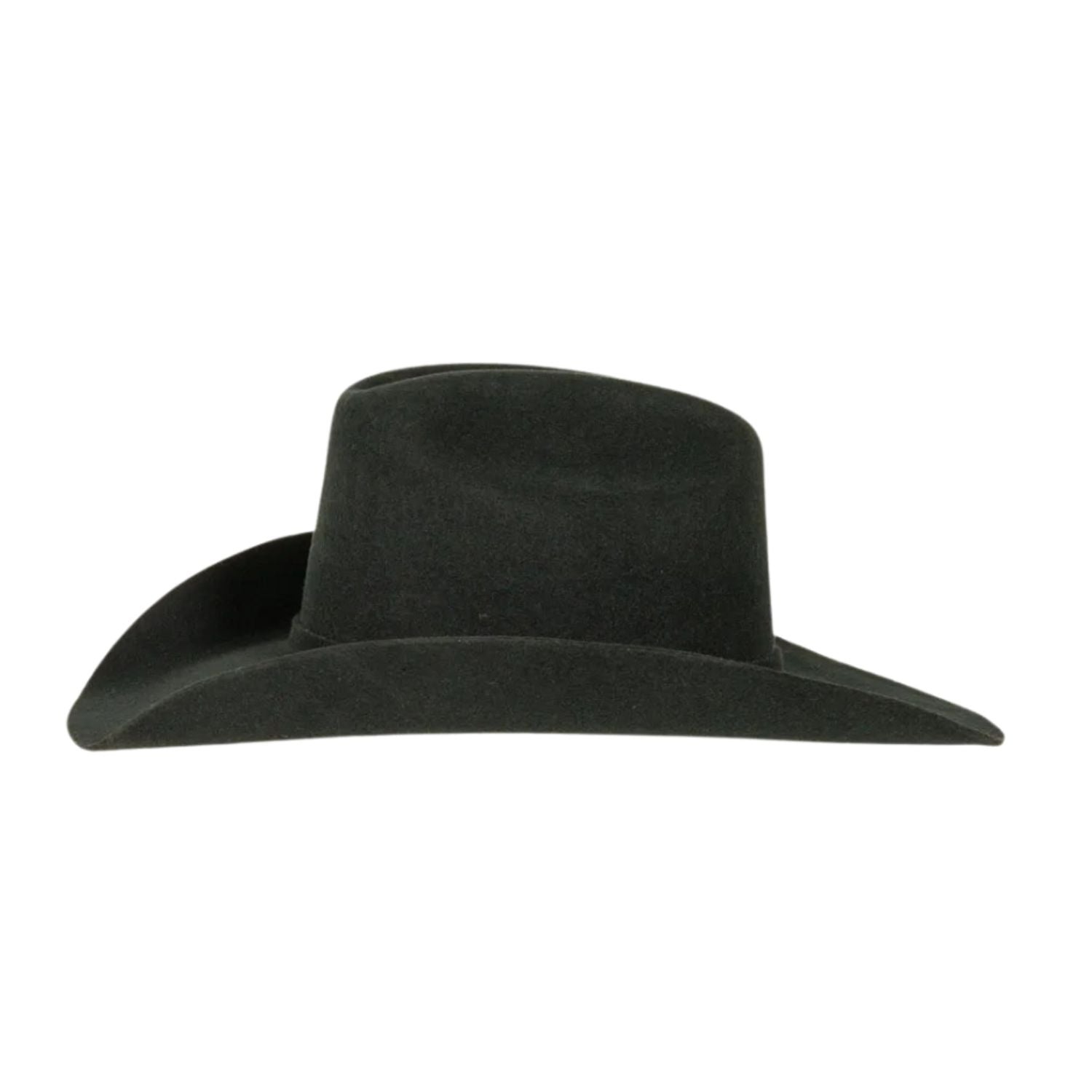 Traveller Hat Big Australian Black Felt - Statesman side view