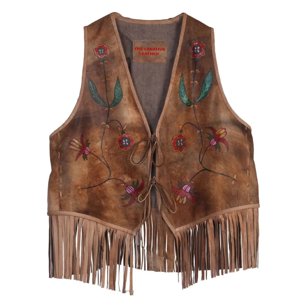 Vintage Genuine Ladies Leather Vest