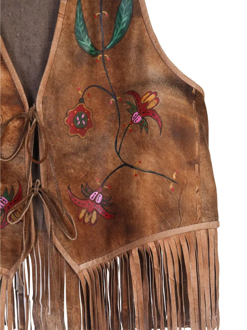 Vintage Genuine Ladies Leather Vest