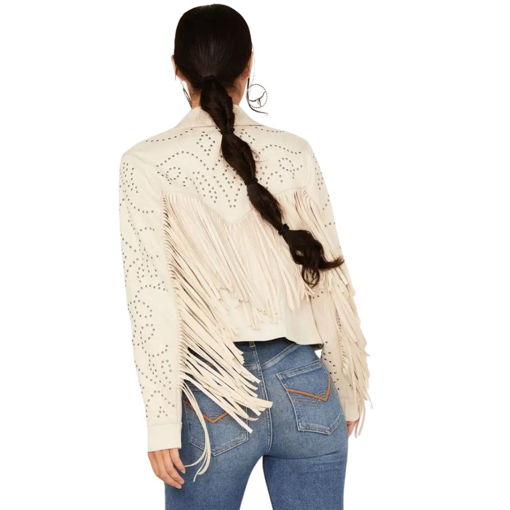 Women’s Blair Fringe and Studded Suede Jacket