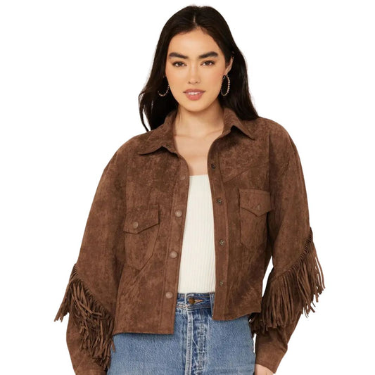 Women’s Genuine Suede Fringe Jacket