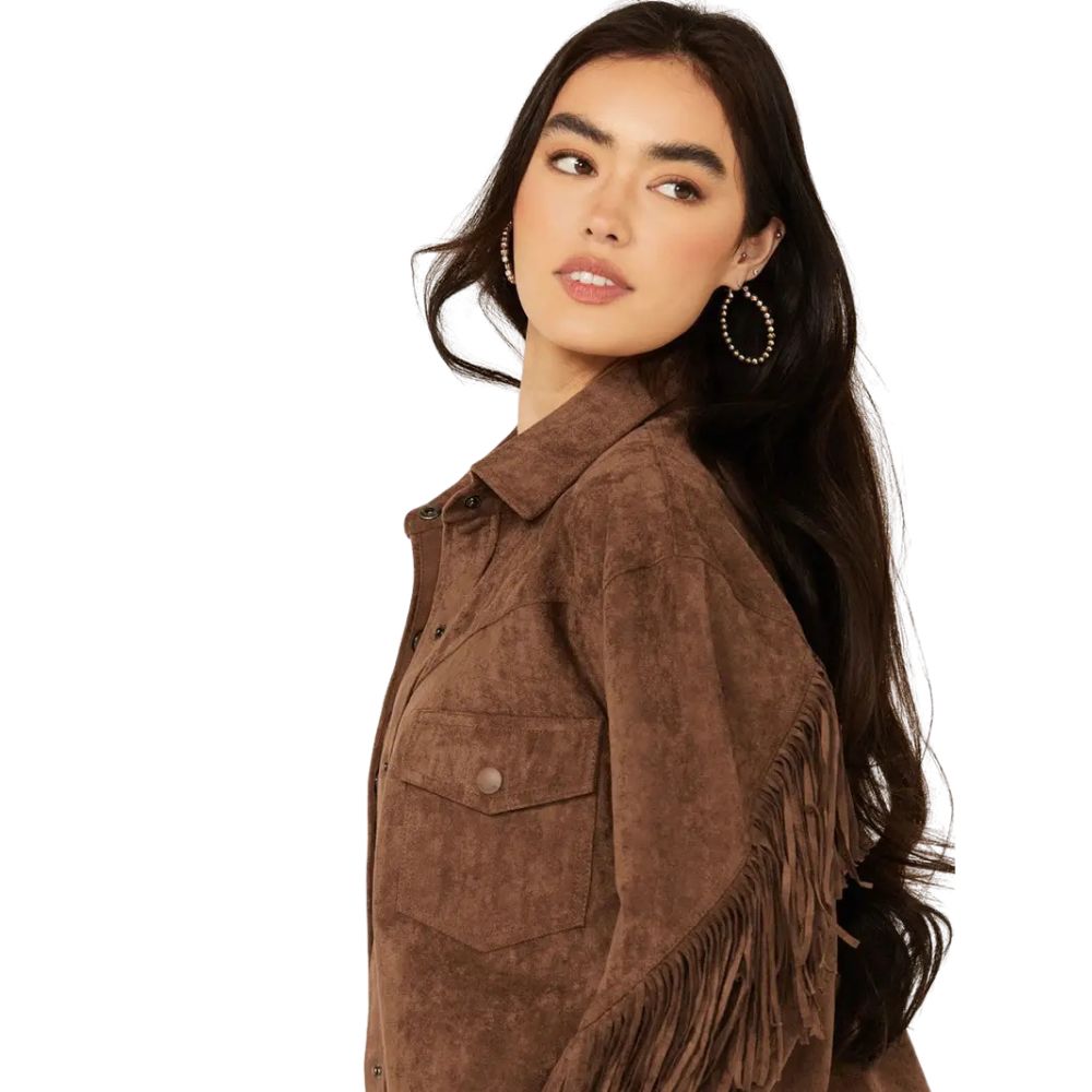 Women’s Genuine Suede Fringe Jacket