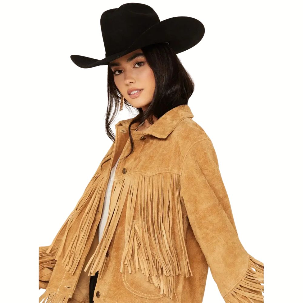 Women’s Suede Fringe Elsa Jacket