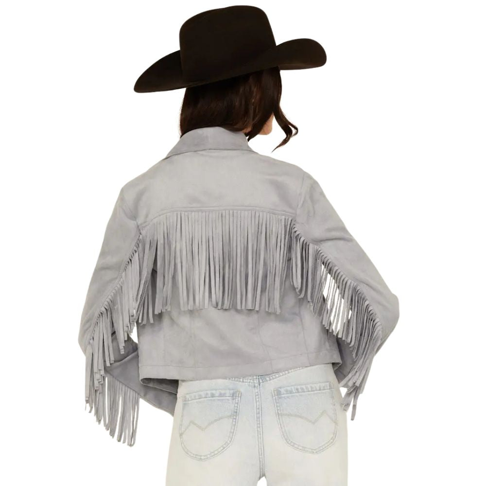 Women’s Suede Leather Fringe Jacket