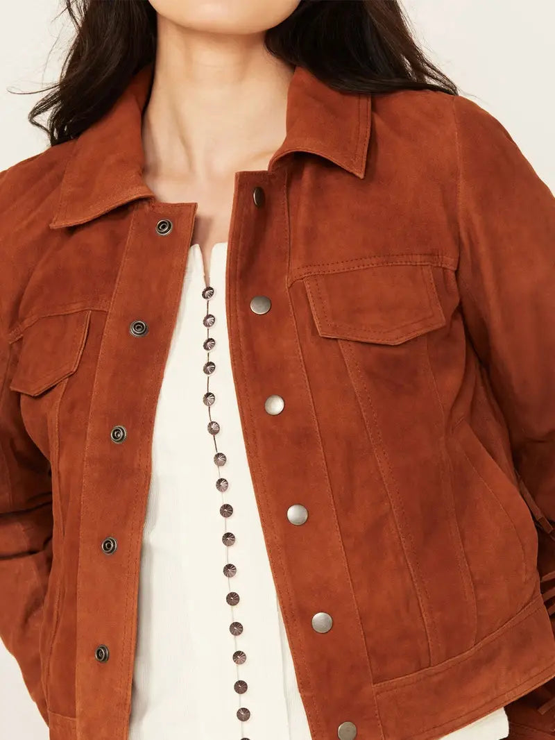 Women’s Wynbrook Fringe Suede Jacket
